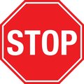 5S Supplies Stop Sign - Basic Floor Sign 20in Diameter Non Slip Floor Sign FS-STOPBAS-20